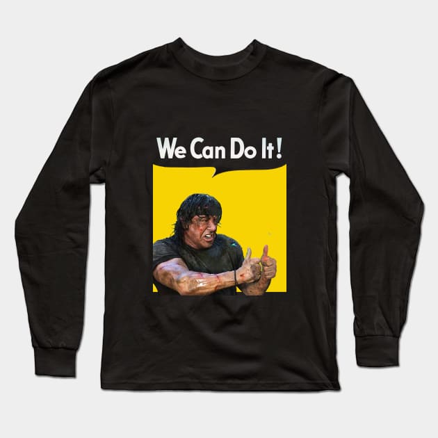We can do it! stallone Long Sleeve T-Shirt by Clathrus